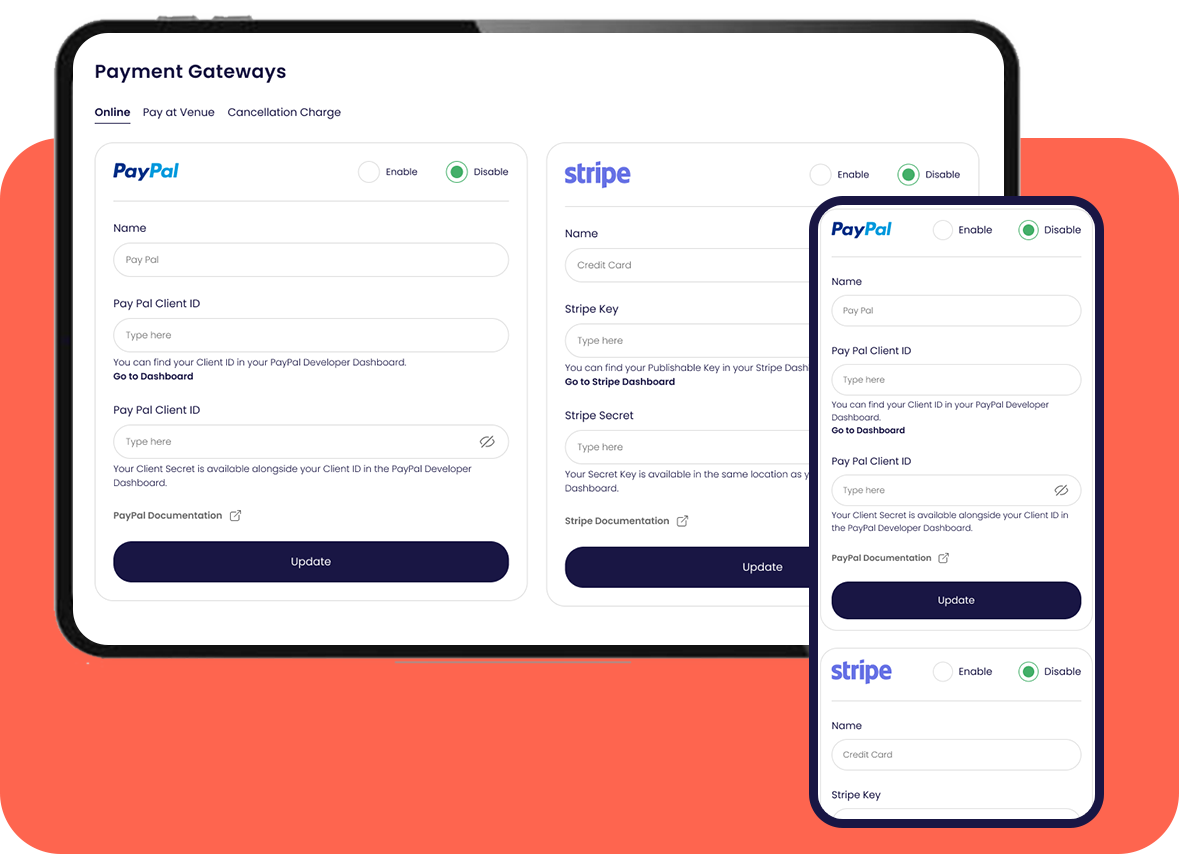 DancerVibes payment processing
