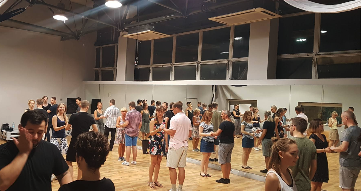 People at a dance event